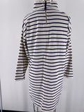 Vineyard Vines Ivory/Blue Stripe Dress, L