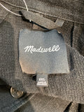 Madewell Black Linen Blazer Jacket, XXL