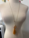 Loft Gold with Yellow Tassel Necklace