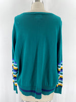 St. John's Bay Green Cardigan, XL