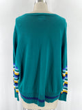 St. John's Bay Green Cardigan, XL