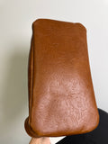 Portland Leather Goods Brown Crossbody Bag, 11"x9.5"