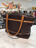 Delsey Paris Brown Weekender Bag, 18"x12"