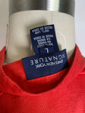 Jones New York Red 100% Linen Top, L