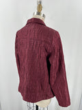 Christopher & Banks Burgundy Jacket, L