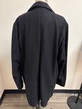 New Gap Black Wool Blend Coat, L