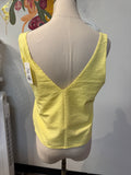 Vuori 2pc Yellow Shorts + Top, S