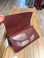 Cartier Burgundy Leather Wallet, 7.5"x4.5"