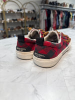 Sperry Red Buffalo Check Shoes, 7