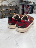 Sperry Red Buffalo Check Shoes, 7
