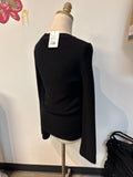 Banana Republic Bell Sleeve Black Sweater, XXS