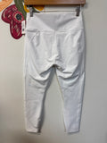 Fabletics White 24" Inseam Leggings, M