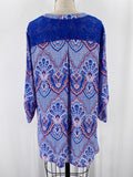 Zac & Rachel Blue Top, XL