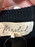 Marled Black Sweater, S