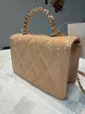 Valentino Orlandi Faux Leather Crossbody Bag, 7"x5"
