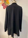 Belle Kim Gravel Black Pullover Top, 1X