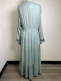Soft Surroundings Green Dress, L with Pockets
