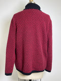 Karen Scott Red/Black Sweater, XXL