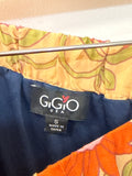 Gigio Navy Floral Skirt, S
