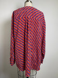Talbots Red/Blue Top, 3X