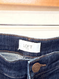 Loft Wide Leg Crop 25" Inseam Jeans, 10