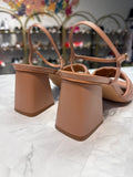 Open Edit Brown Sandals, 9