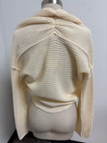 New Hem & Thread Cream Sweater, M