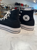 Converse Black Hi Tops Shoes, 8