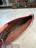 Hobo Pink Leather Wristlet, 10"x5"