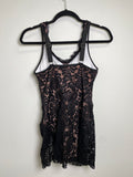 One Piece Black Lace Swimsuit, S
