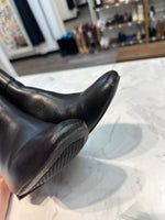 Jones New York Black Leather Brittany Boots, 6.5