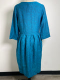 New Oda Lux 100% Linen Dress, L