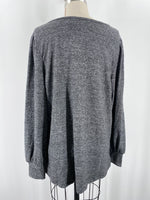 Maurices Metallic Gray Top, 0X (XL)