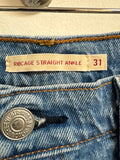 Levi's Button Fly Ribcage Straight Ankle 26" Inseam Jeans, 31 (12)