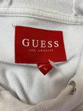 Guess White Hoodie Sweatshirt, L