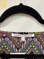 Collective Concepts Print Pocket Mini Dress, L