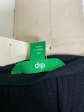 Dip Black Rib Knit Dress, XL