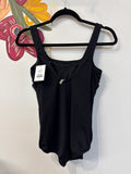 Lands End Black One Piece Swimsuit, 12