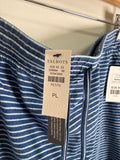 New Talbots Blue Stripe Skirt, L Petite
