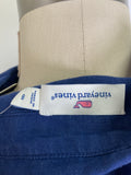 Vineyard Vines Blue 100% Linen Top, 8