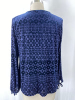 Talbots Blue Top, L Petite