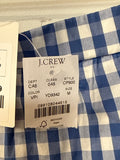New J. Crew Blue Gingham Skirt, M