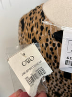 New Cato Animal Print Cardigan, L