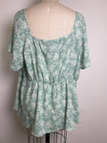 New Torrid Green Challis Top, 2X