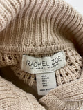 Rachel Zoe Tan Open Stitch Cardigan, L