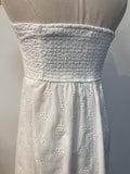 Altar'd State White Strapless Eyelet Dress, S