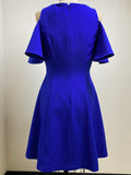 Eliza J Blue Open Shoulder Dress, 6