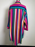 Torrid Stripe Open Front Topper, 2X