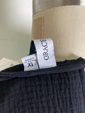 Grace + Karma Black Gauze Dress, 1X