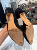 Vintage Manolo Blahnik Black Shoes, 38.5 (8.5)